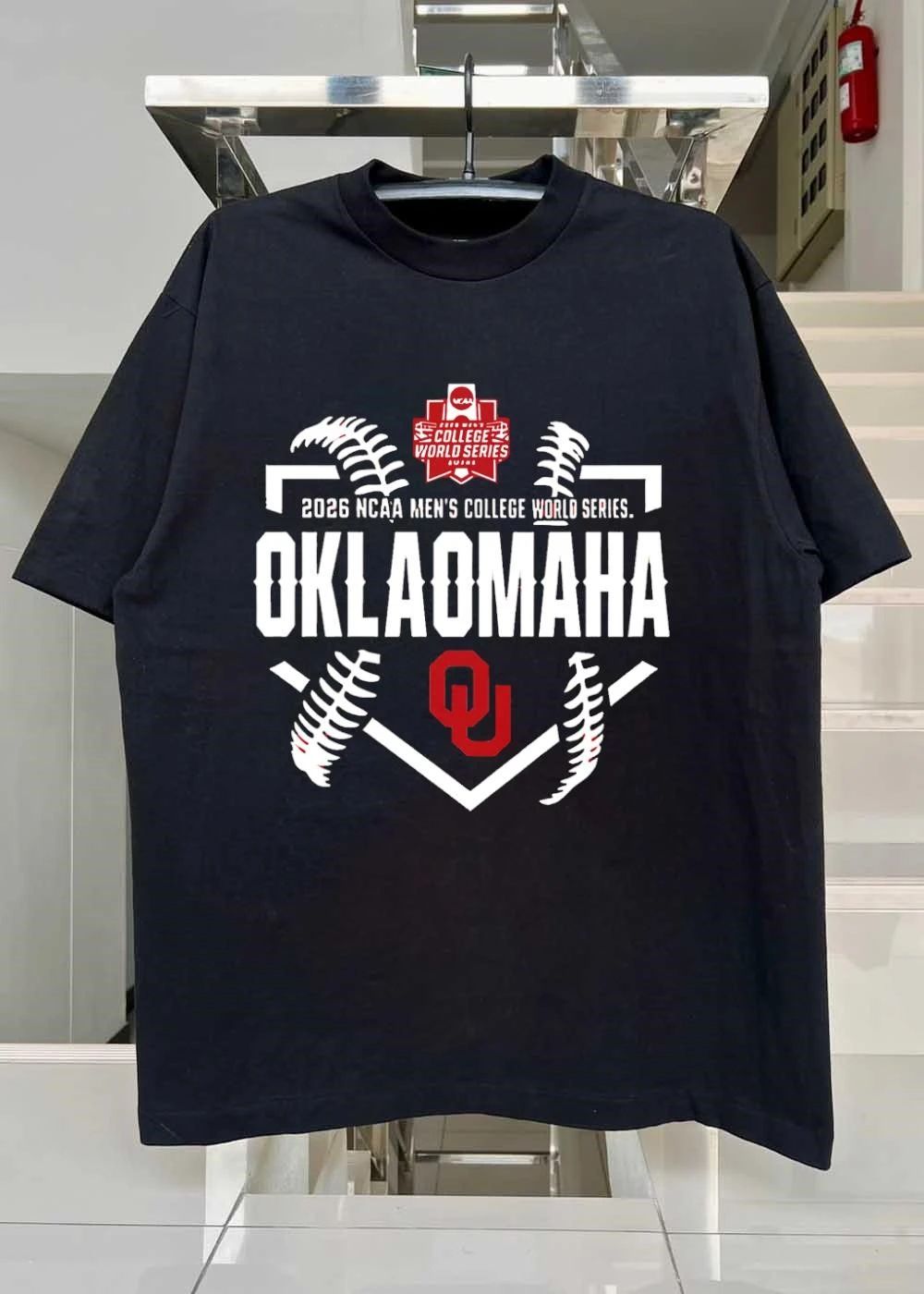 NCAA Men’s College World Series OKLAOMAHA Oklahoma Sooners T-Shirt