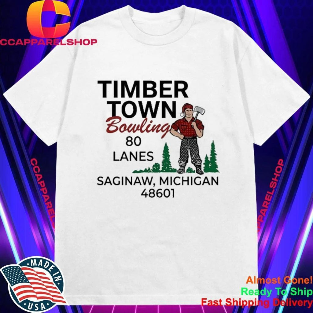 Timber Town Bowling in Saginaw Michigan vintage Shirt