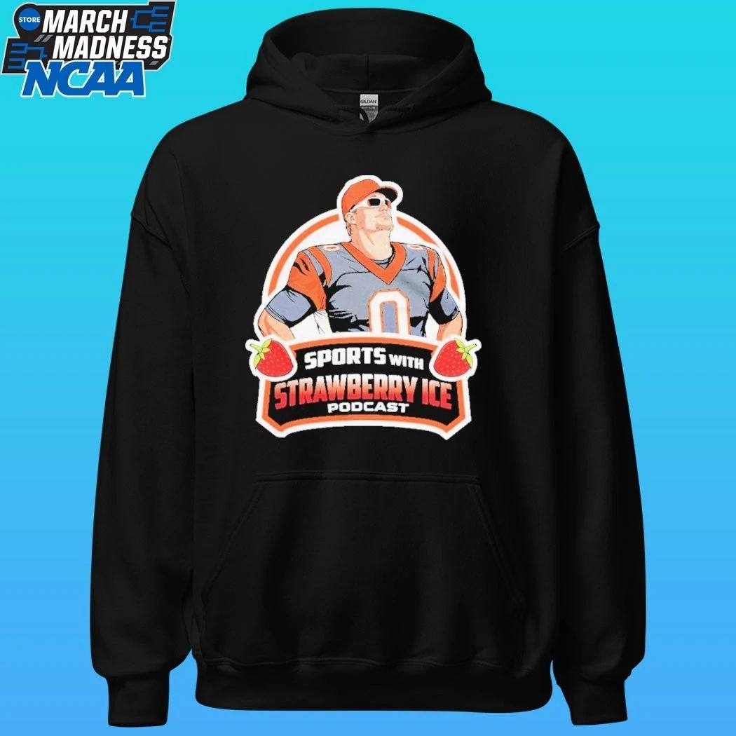 Football Sports With Strawberry Ice Podcast Shirt