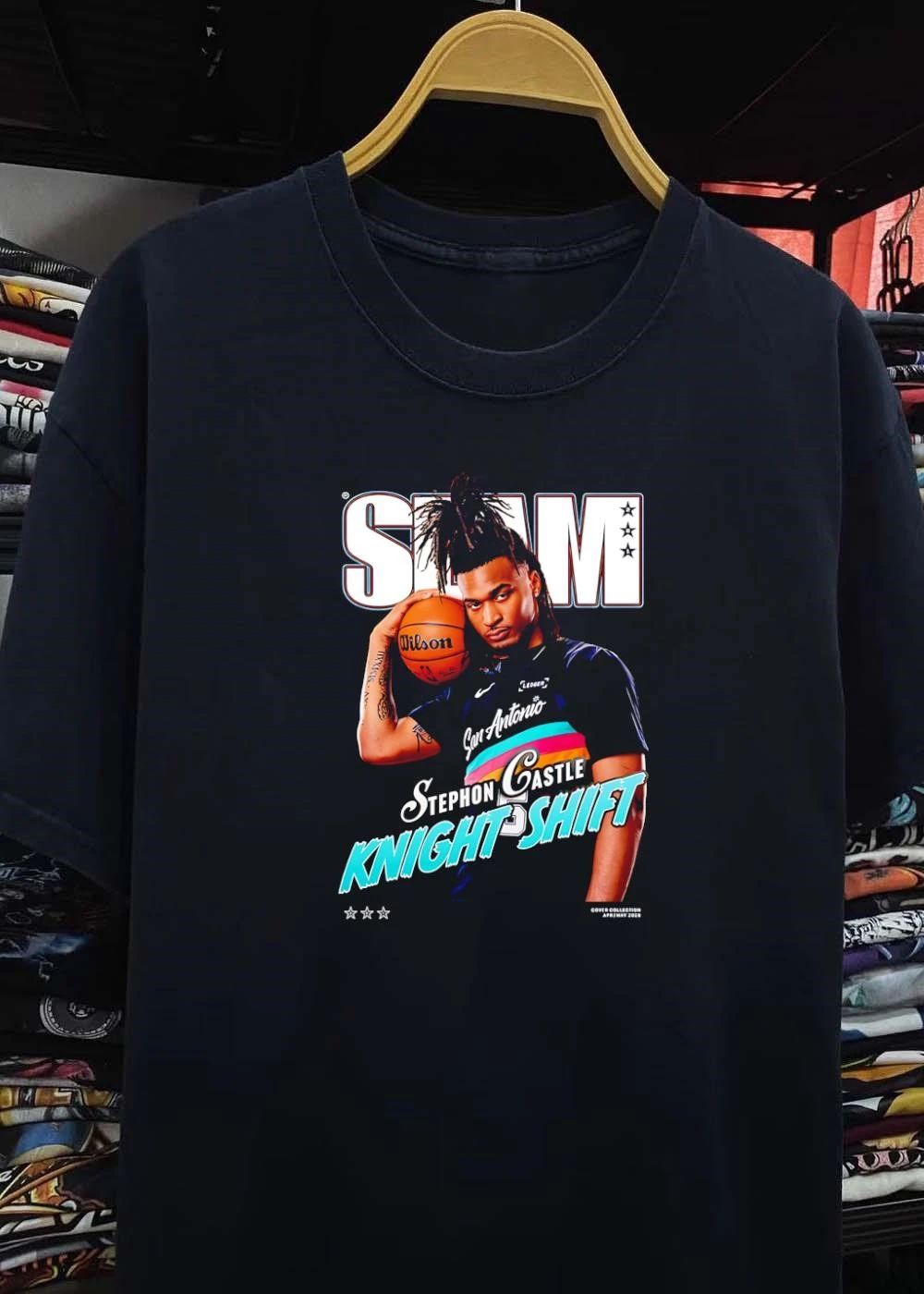 Slam Magazine Stephon Castle Knight Shift San Antonio Spurs shirt