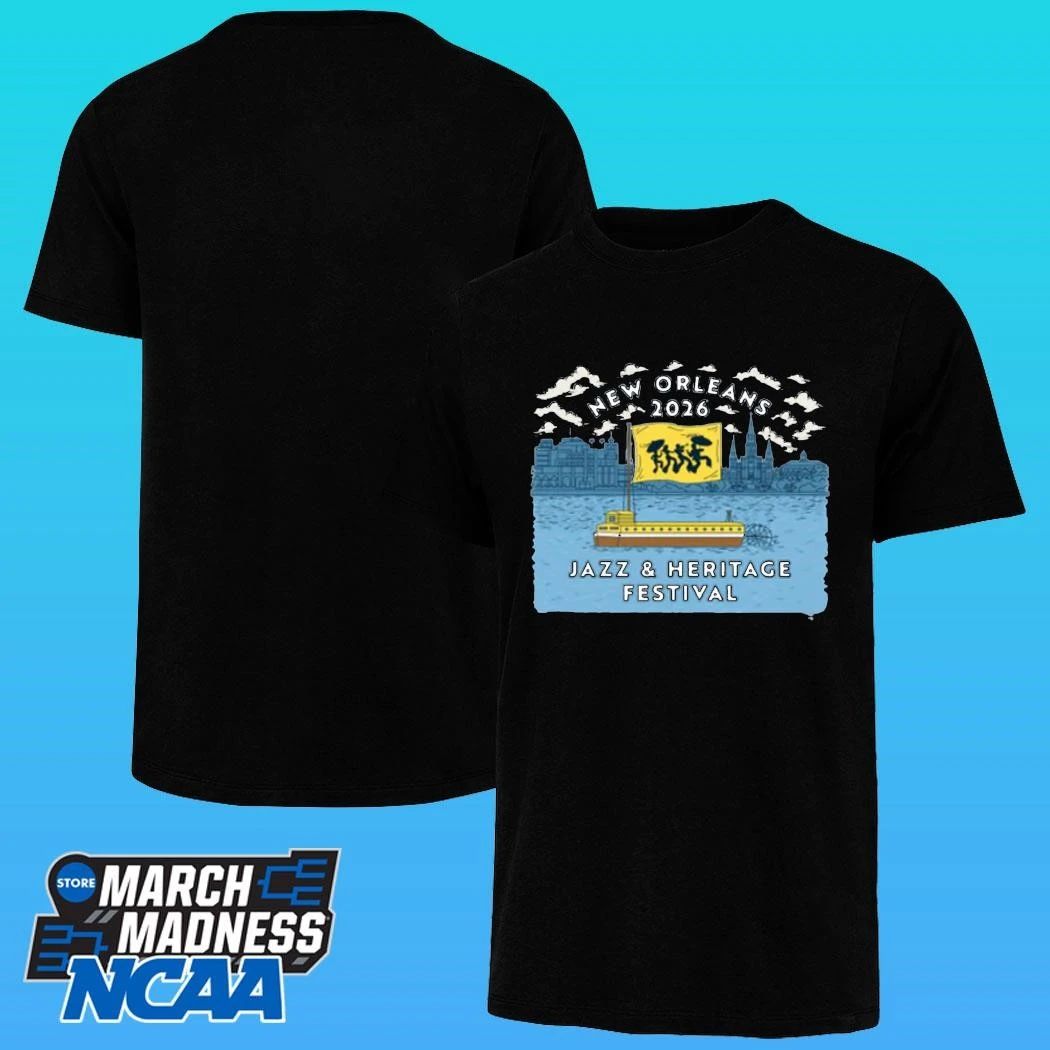 New Orleans Jazz And Heritage Festival Riverboat Blue 2026 Shirt