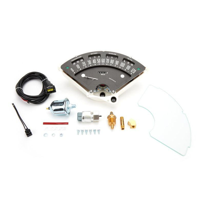 Classic Instruments BET00B Bel Era III 1955-1956 Chevy Black Gauge Package