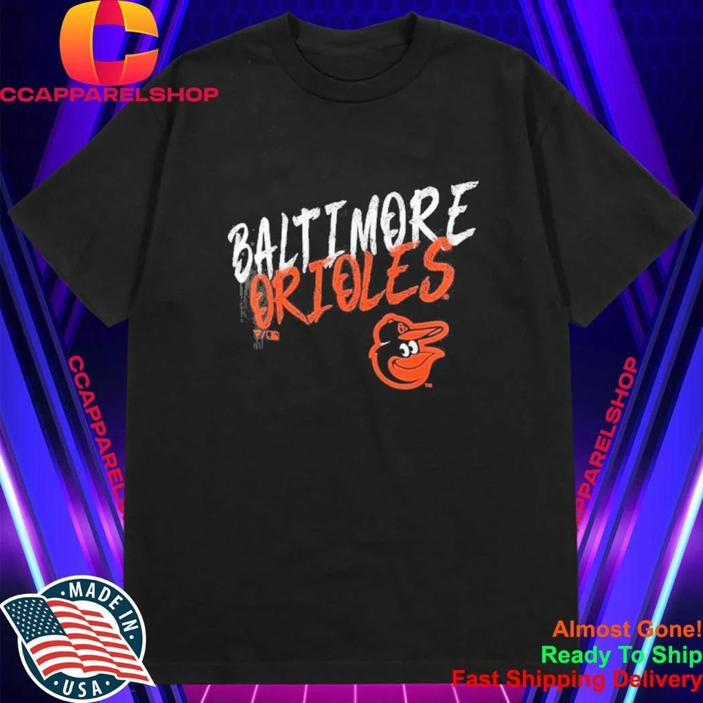 Baltimore Orioles Personalized Name Number Black Hustle Shirt