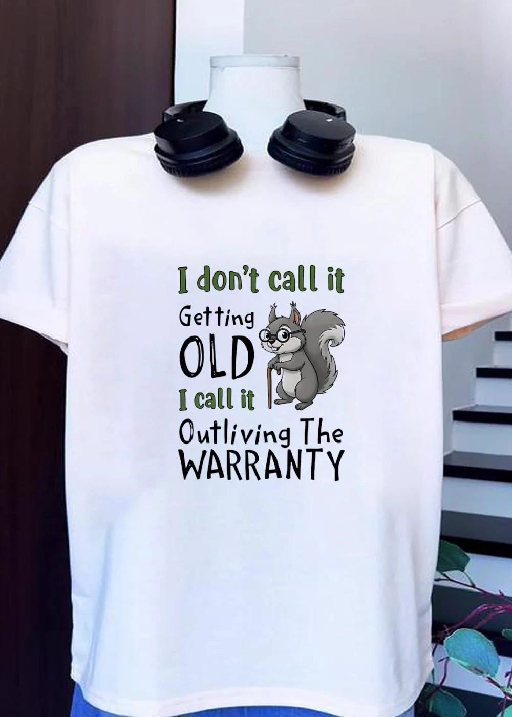 Funny Animal Collection ‘ Outliving The Warranty Squirrel T-Shirt