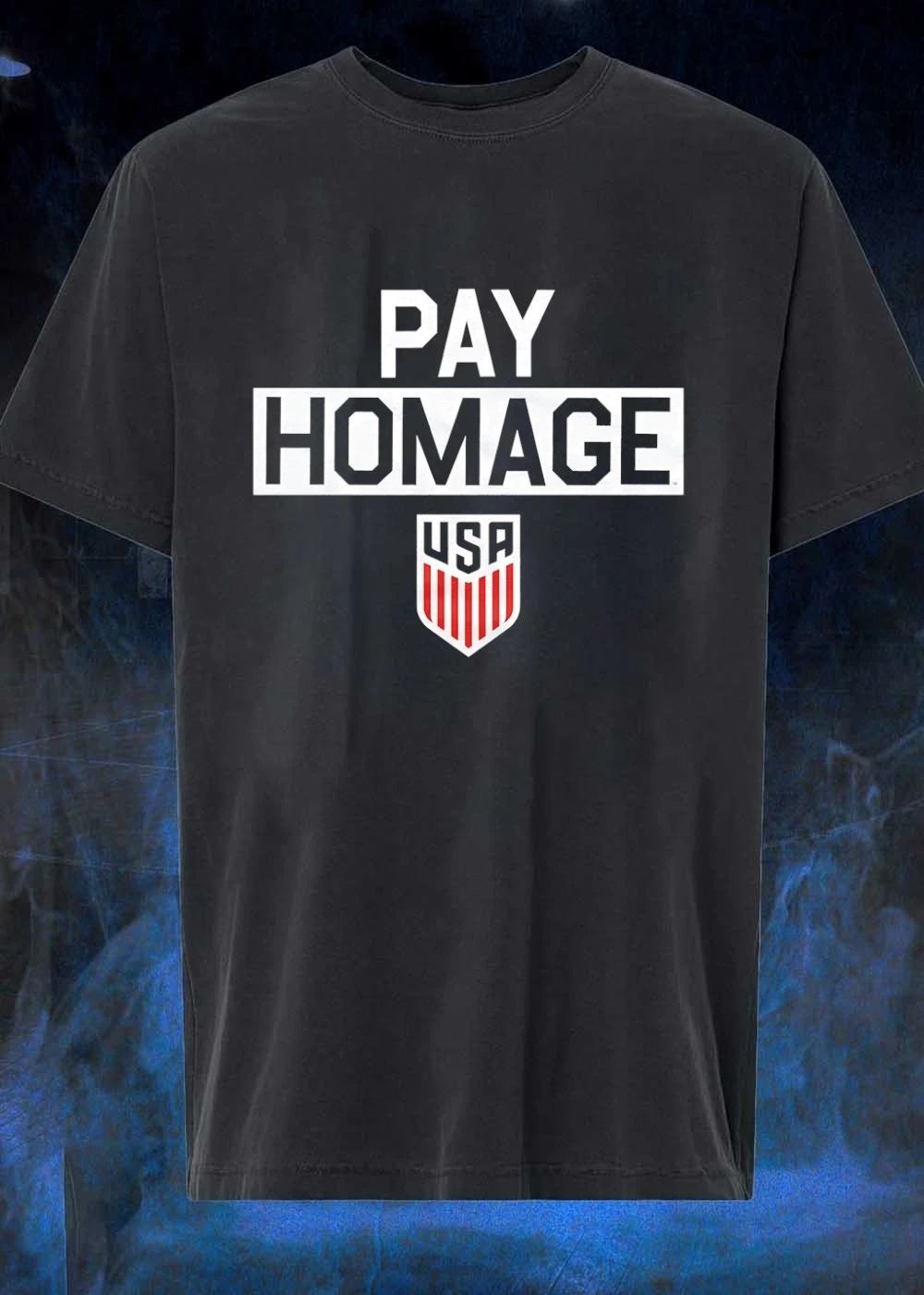 Pay homage USA shield logo shirt
