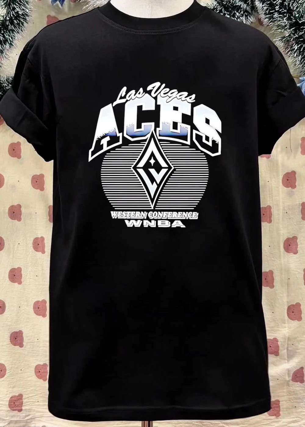 Las Vegas Aces Western Conference WNBA Black Short Sleeve T-Shirt