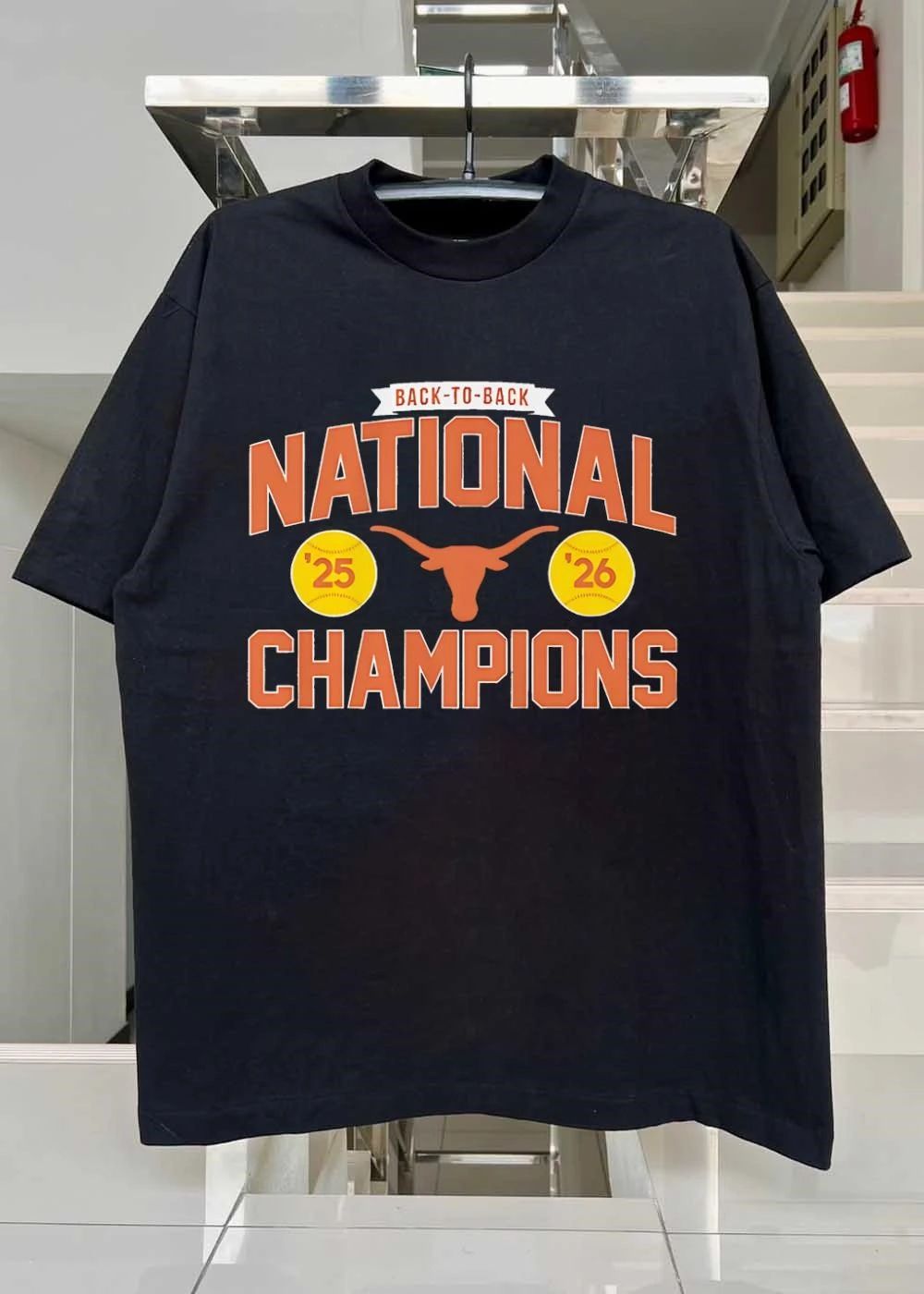 Back To Back National Champions 2025 2026 NCAA Softball Texas Longhorns Shirt
