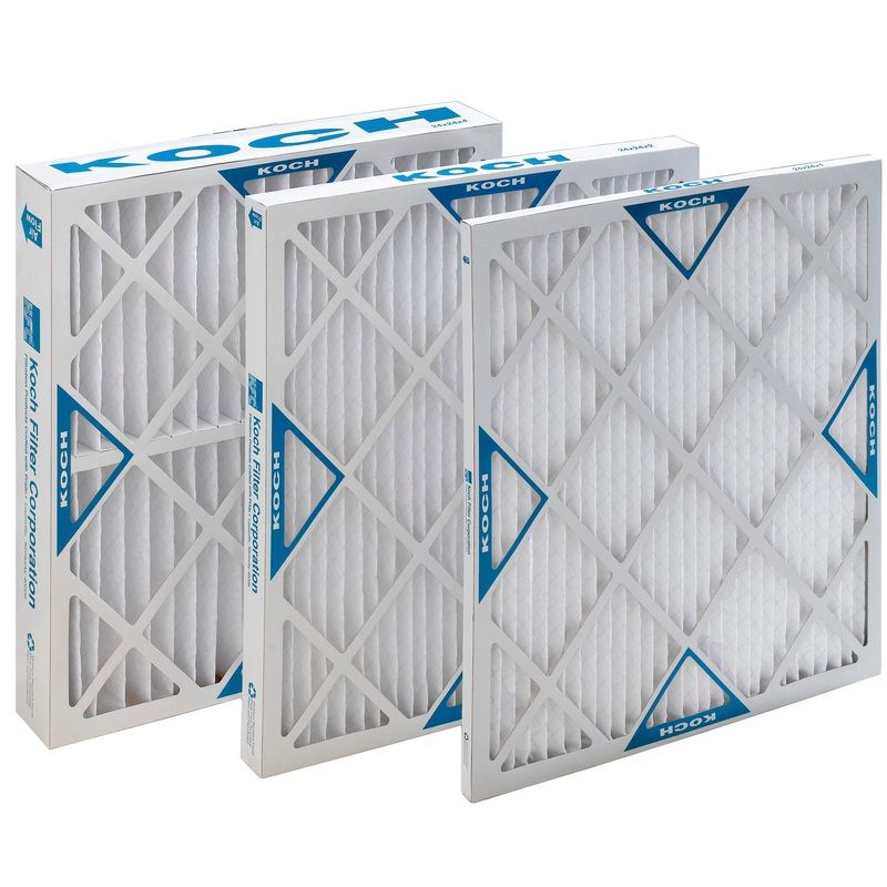16x30x1 Koch Multi-Pleat Green13 MERV 13 High Capacity 102-101-018 (12 Filters)