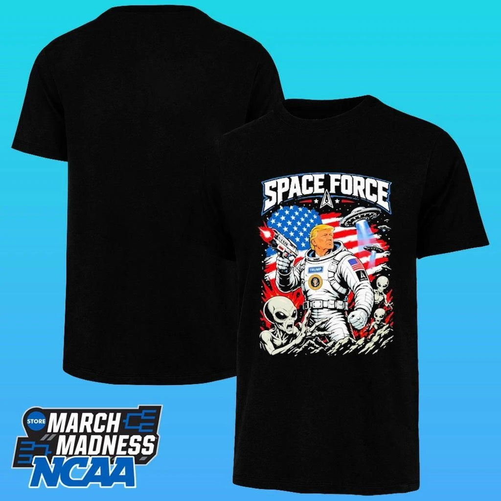Trump Space Force Alien Ufo Graphic Shirt