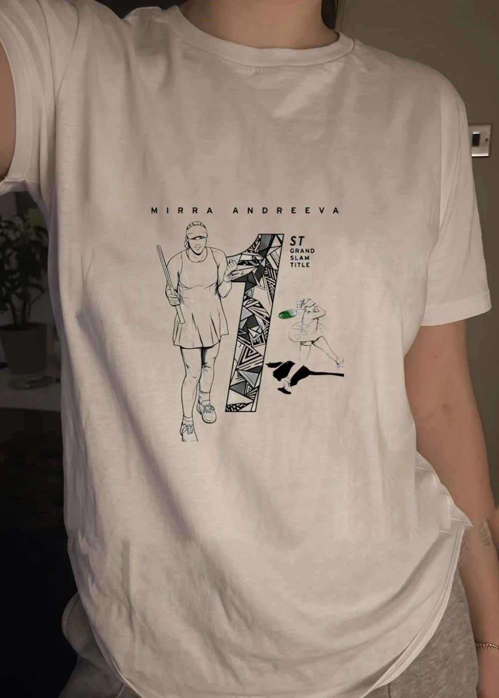 Mirra Andreeva 1st Grand Slam Title Tennis T-Shirt