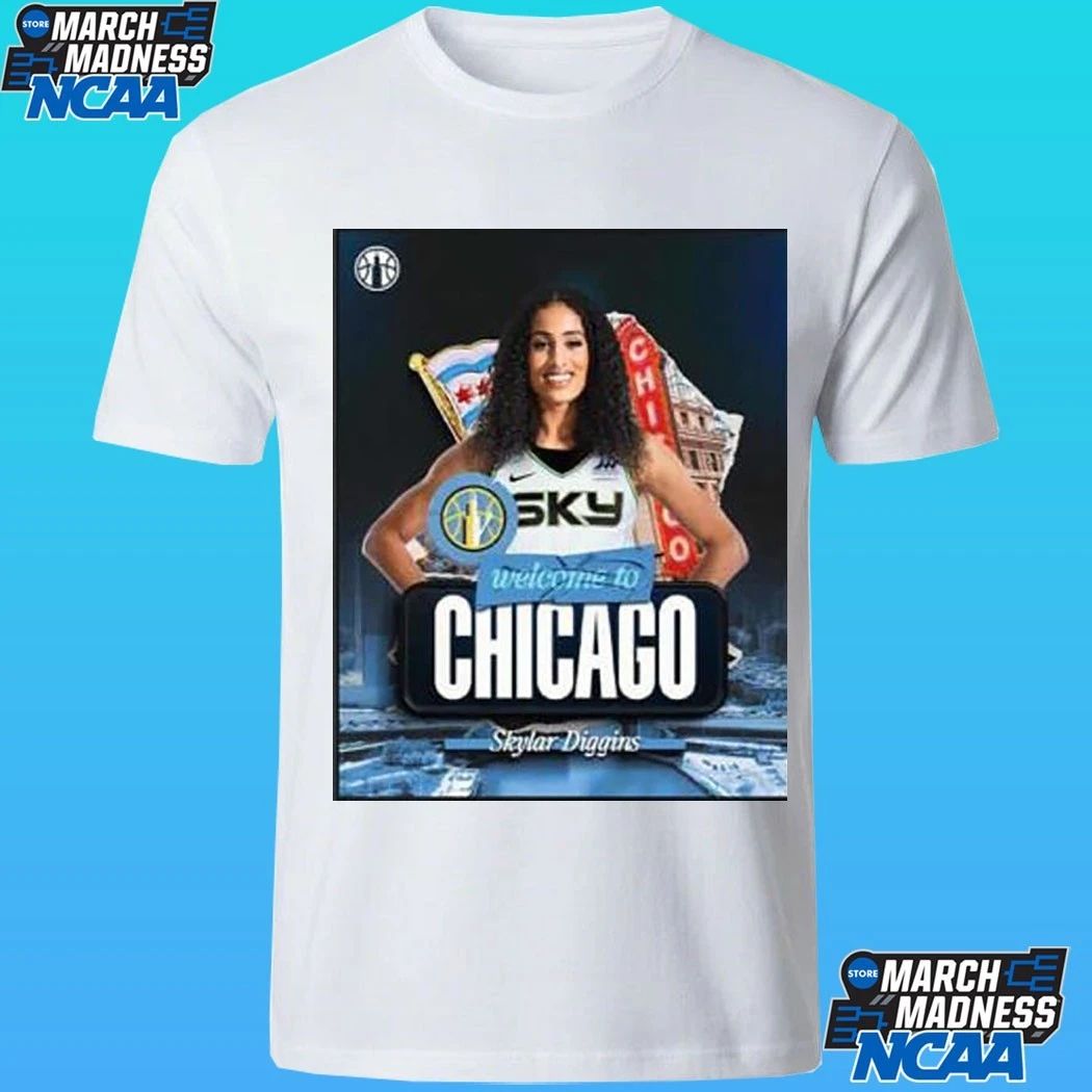 Welcome Skylar Diggins To Chicago Sky WNBA 2026 Black Shirt