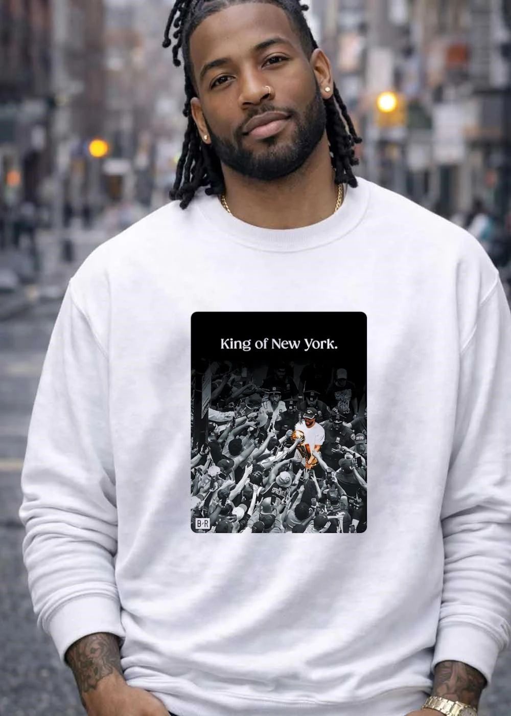 B’R King of New York Jalen Brunson NBA Championship Trophy T-Shirt