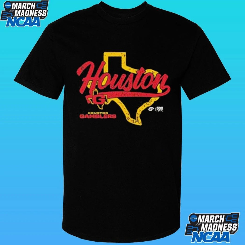 Houston Gamblers State Map Shirt