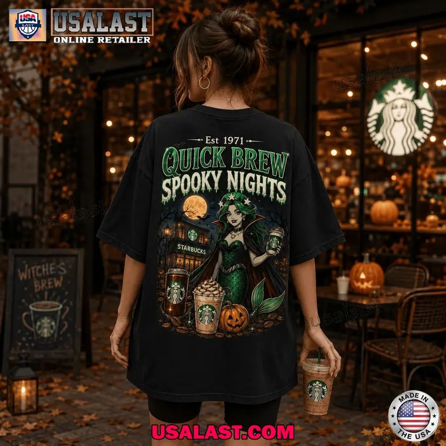 Starbucks Quick Brew Spooky Night Halloween 2026 T-Shirt