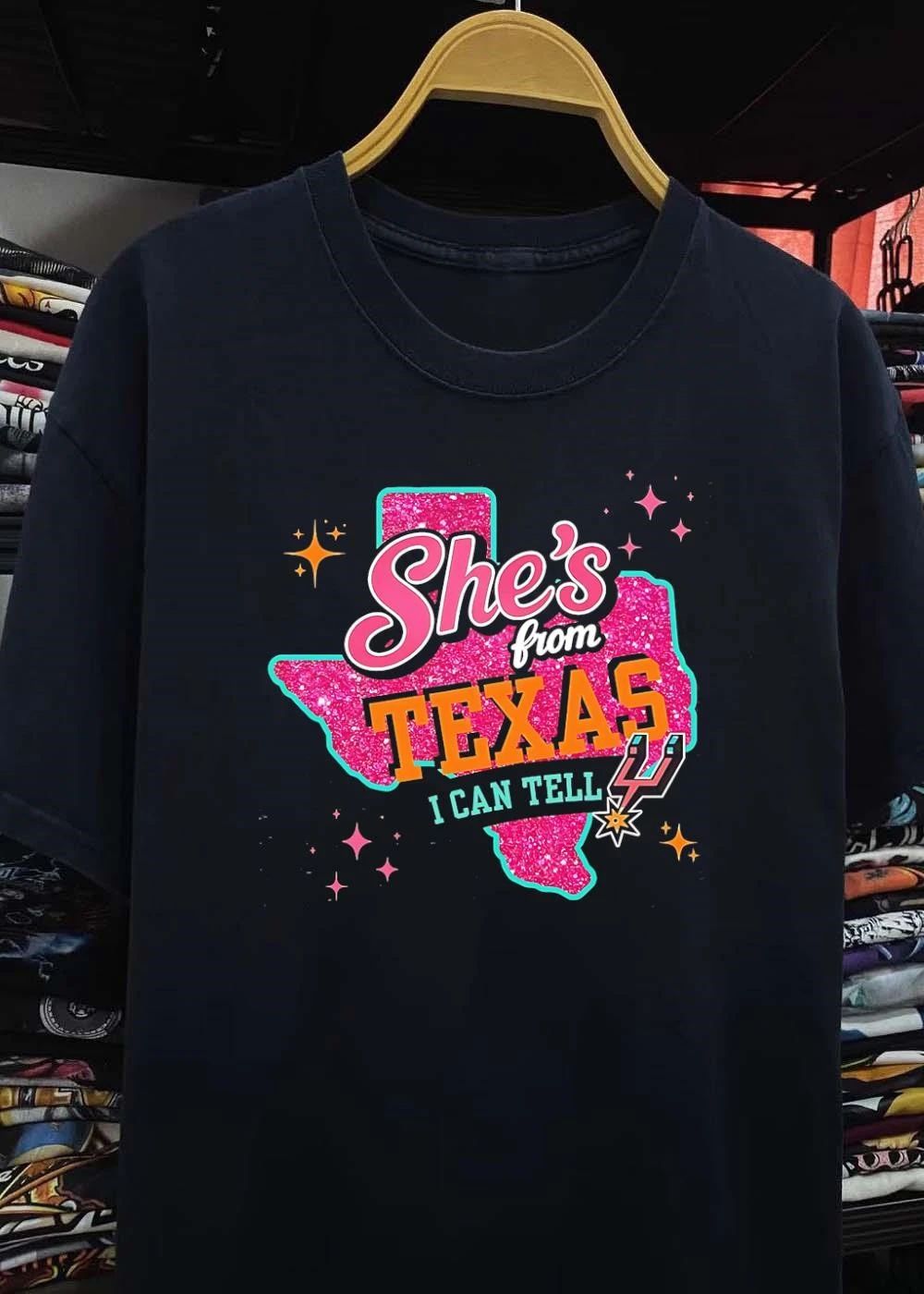 Girls from Texas I Can Tell San Antonio Spurs T-Shirt