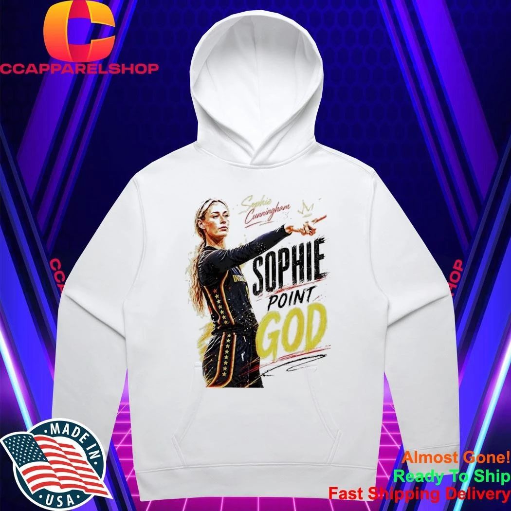 Sophie Cunningham Indiana Fever Point God signature shirt
