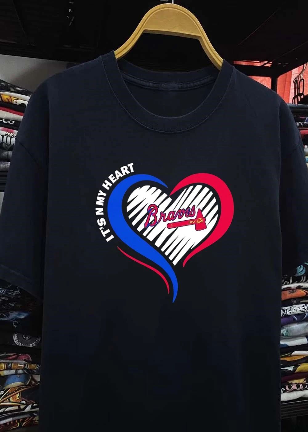 It’s In My Heart Braves Baseball Heart Shaped shirt