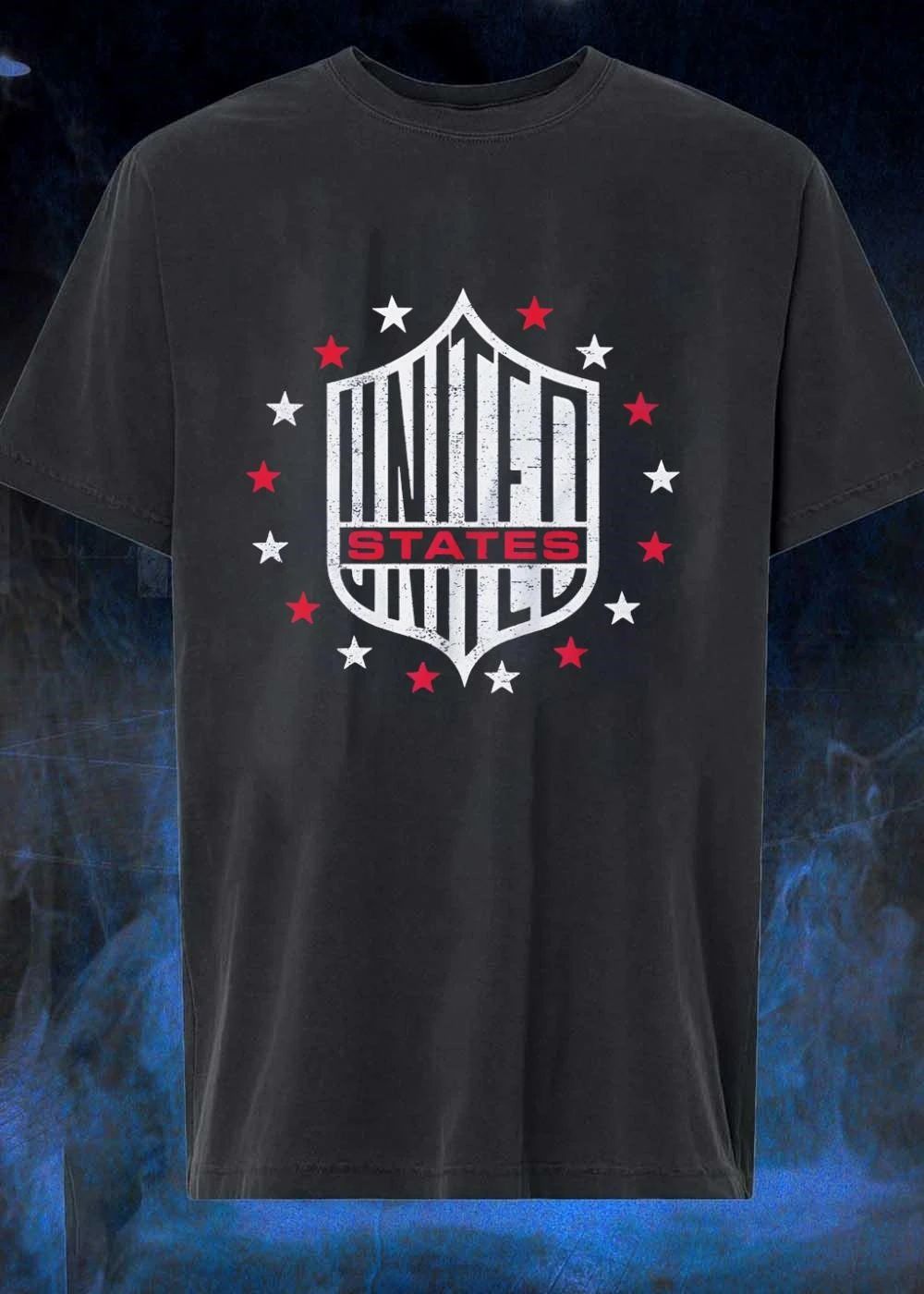 Distressed United States United Patriotic Stars Shield Shirt