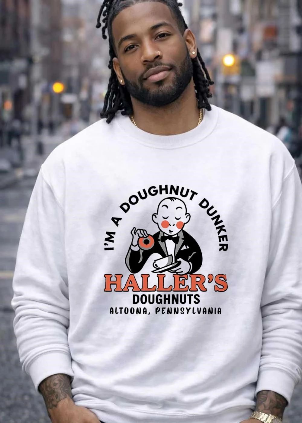 Haller’s Doughnuts Altoona Pennsylvania I’m a Doughnut Dunker T-Shirt