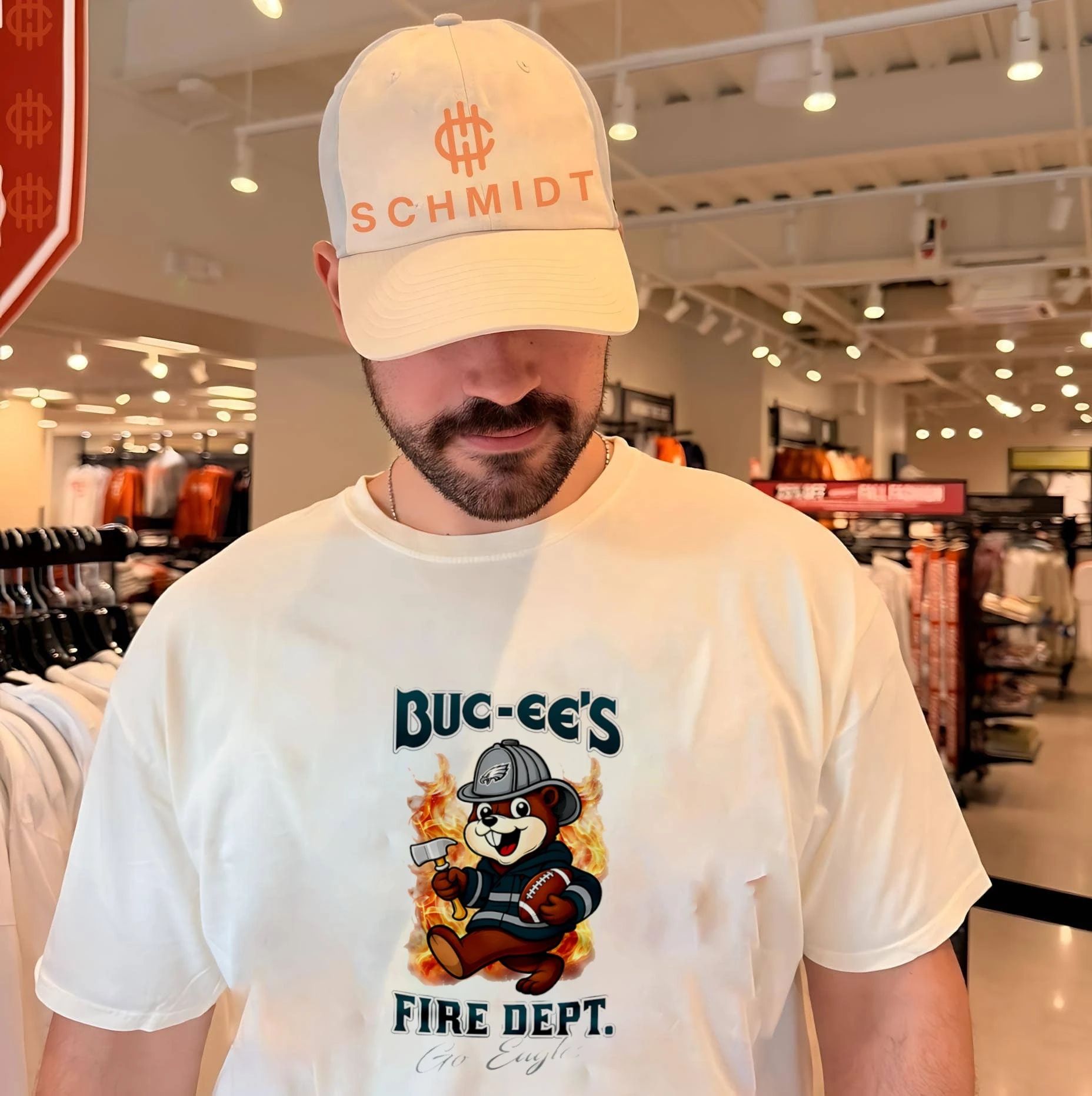 Philadelphia Eagles Buc-Ee’s Fire Dept go Bears Firefighter Strong shirt