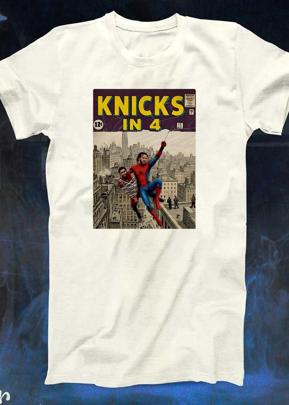 Knicks In 4 Derrick Rose Spider-Man Donovan Mitchell Basketball Shirt