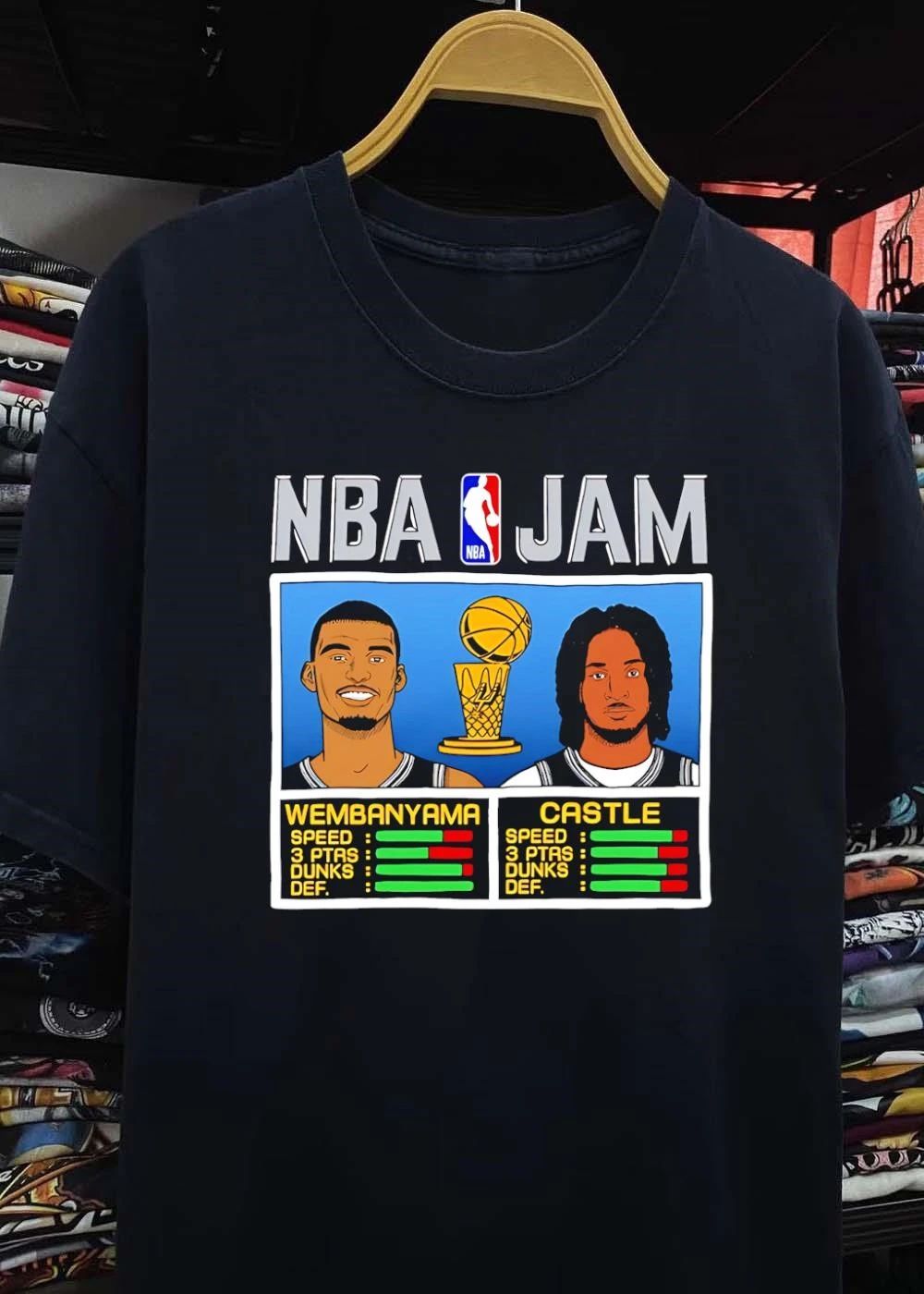 NBA Jam Victor Wembanyama Stephon Castle San Antonio Spurs Basketball shirt