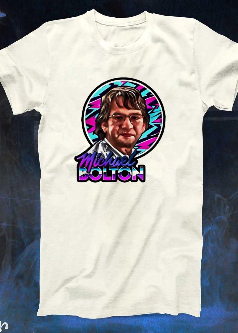 80s Style Michael Bolton Retro Aesthetic Office Humour T-Shirt