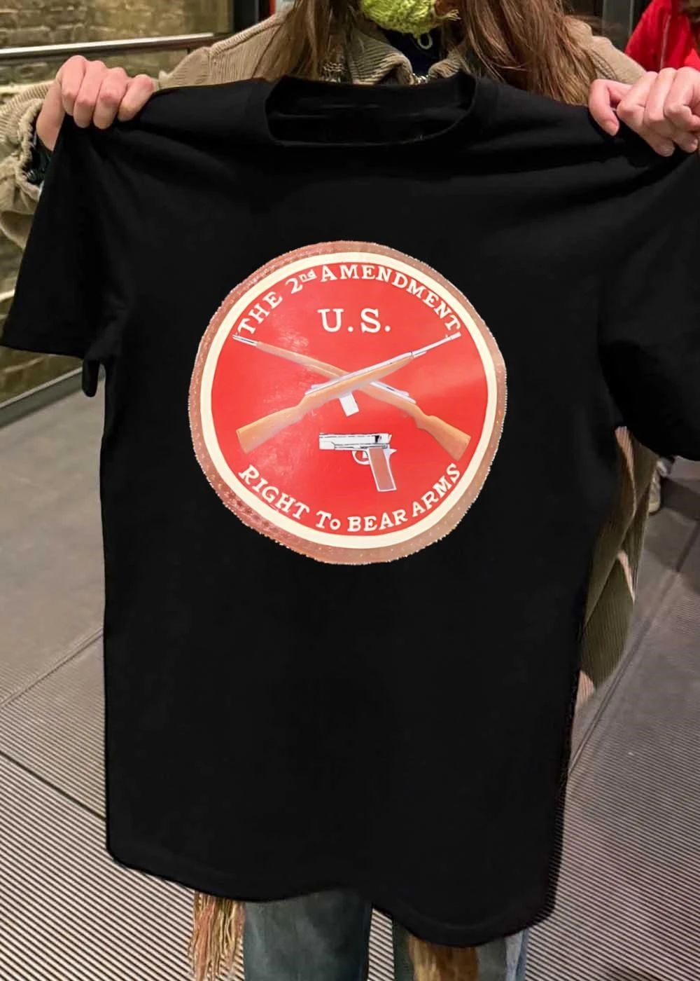 American Constitutional freedom the 2nd Amendment U.S. right to bear arms rifles pistol shirt
