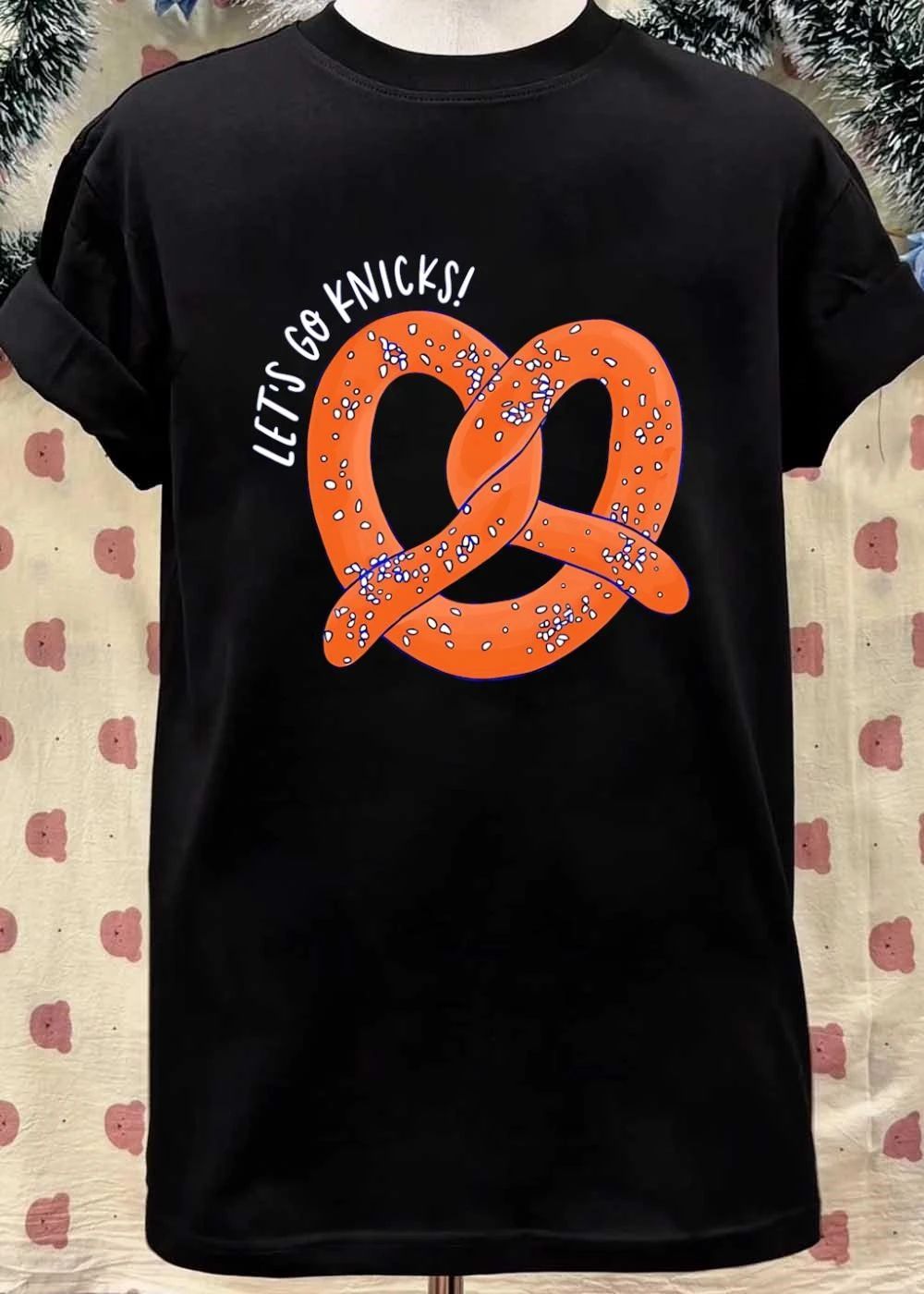 NY Knicks Fan Gift Let’s Go Knicks Pretzel T-Shirt