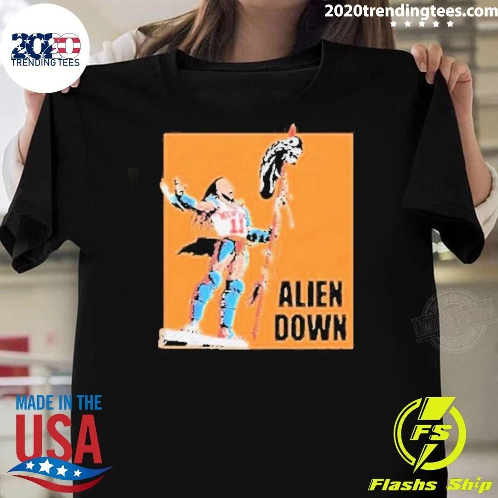 Jalen Brunson Spurs Wemby Alien Down Shirt