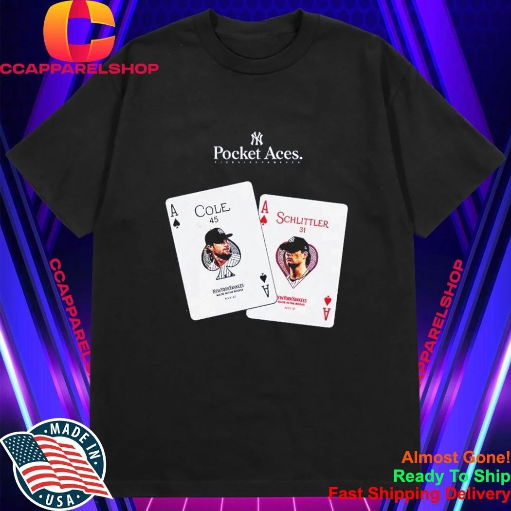 Yankees Gerrit Cole Cam Schlittler Pocket Aces Shirt