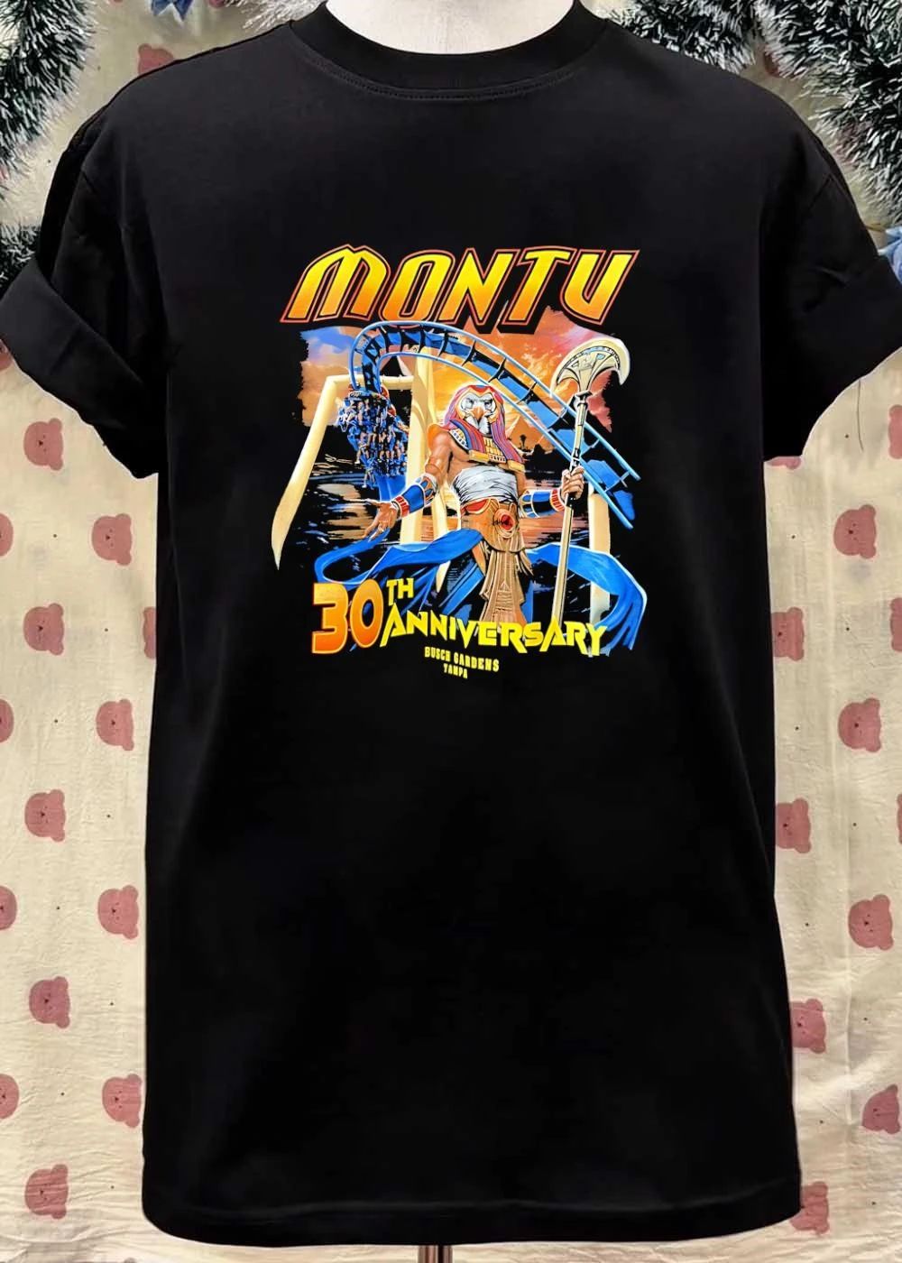 Busch Gardens Tampa Montu Roller Coaster Ride 30th Anniversary T-Shirt