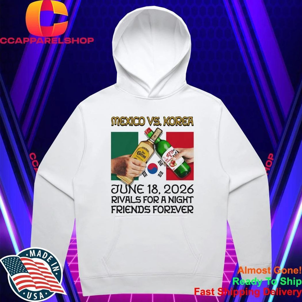 Mexico Vs. Korea, Rivals For A Night, Friends Forever Shirt