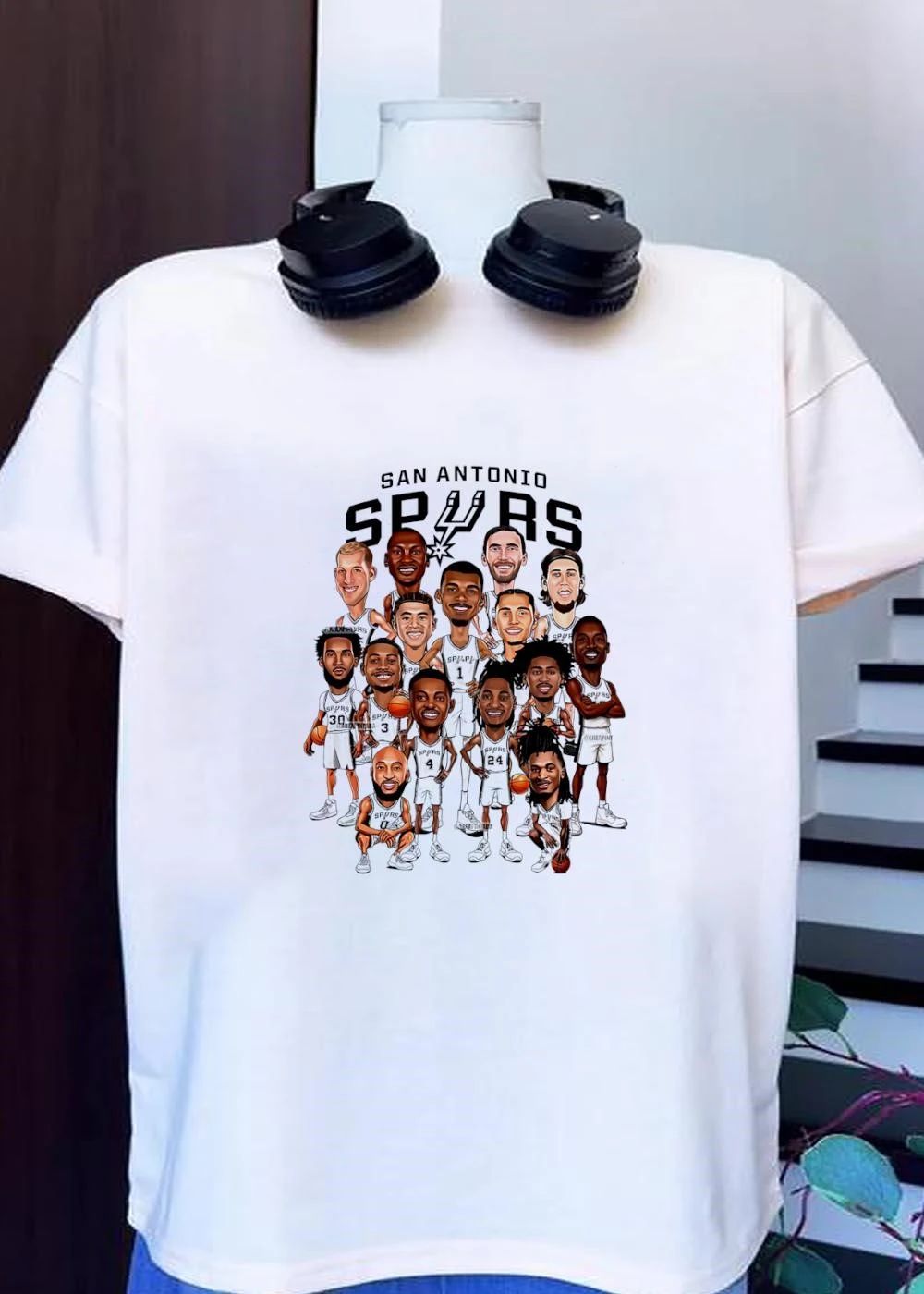 San Antonio Spurs 2024 Roster Caricature Players Shirt