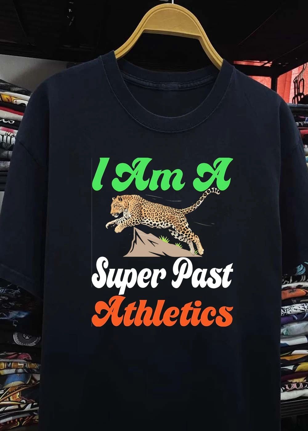Leopard Running I Am A Super Past Athletics Shirt