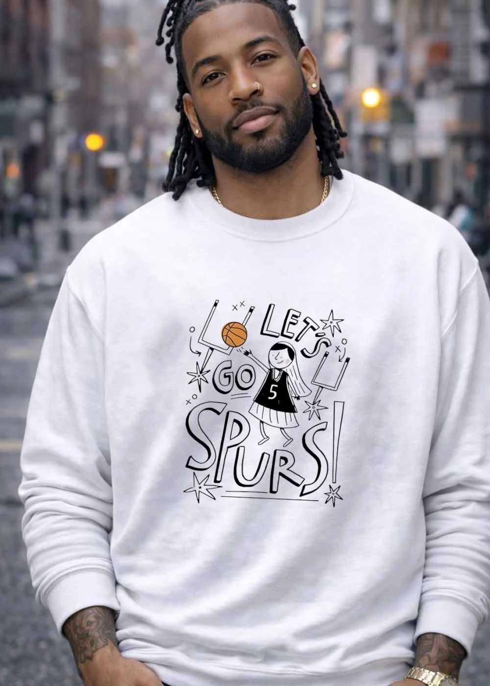 Let’s Go Spurs Basketball Girl shirt