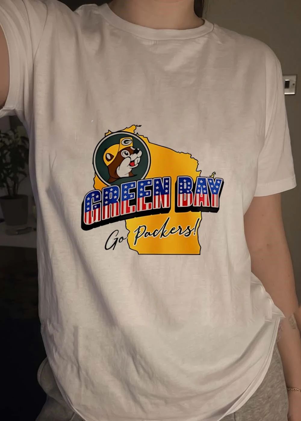 Green Bay Packers x Buc-ee’s Patriotic map shirt