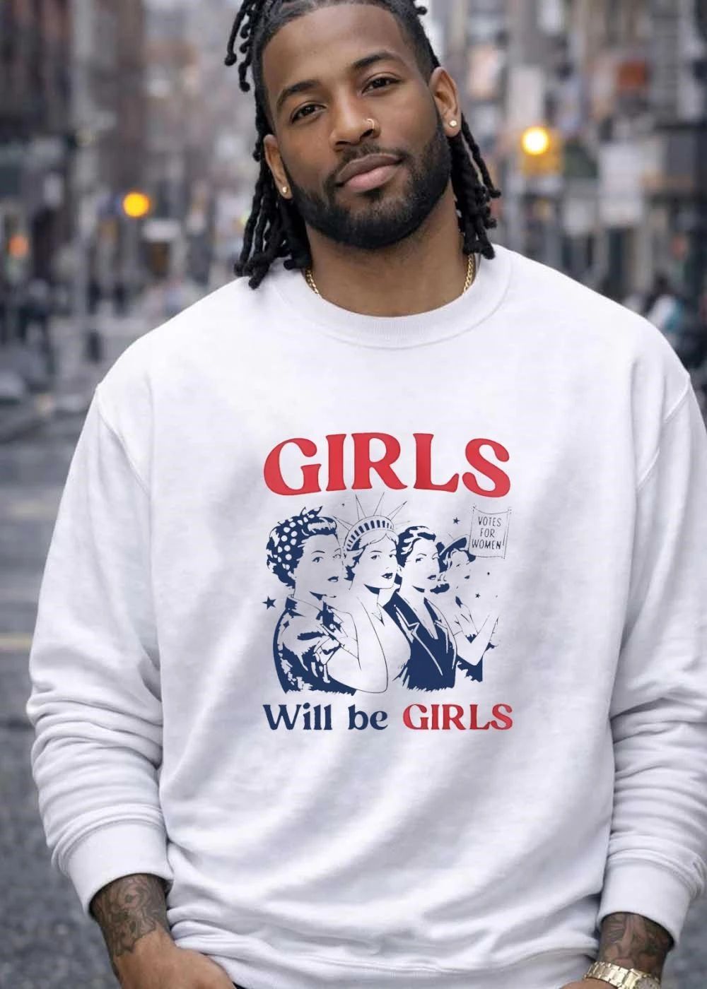 Girls will be girls votes for women shirt