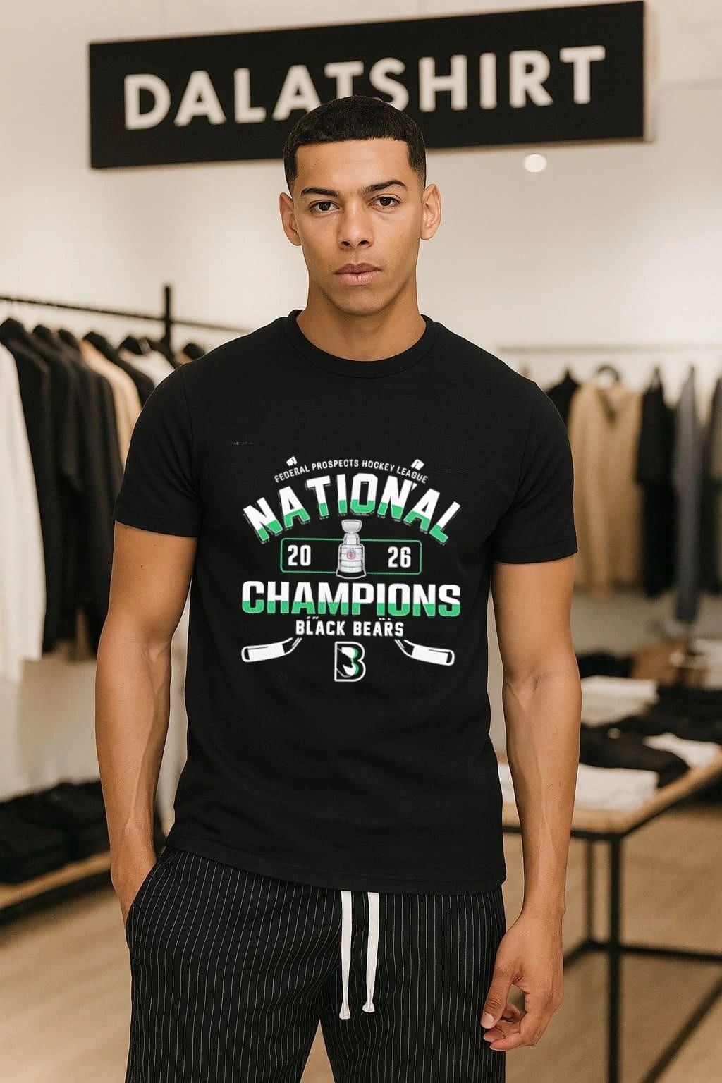 Binghamton Black Bears 2026 FPHL Champions Three-Peat shirt