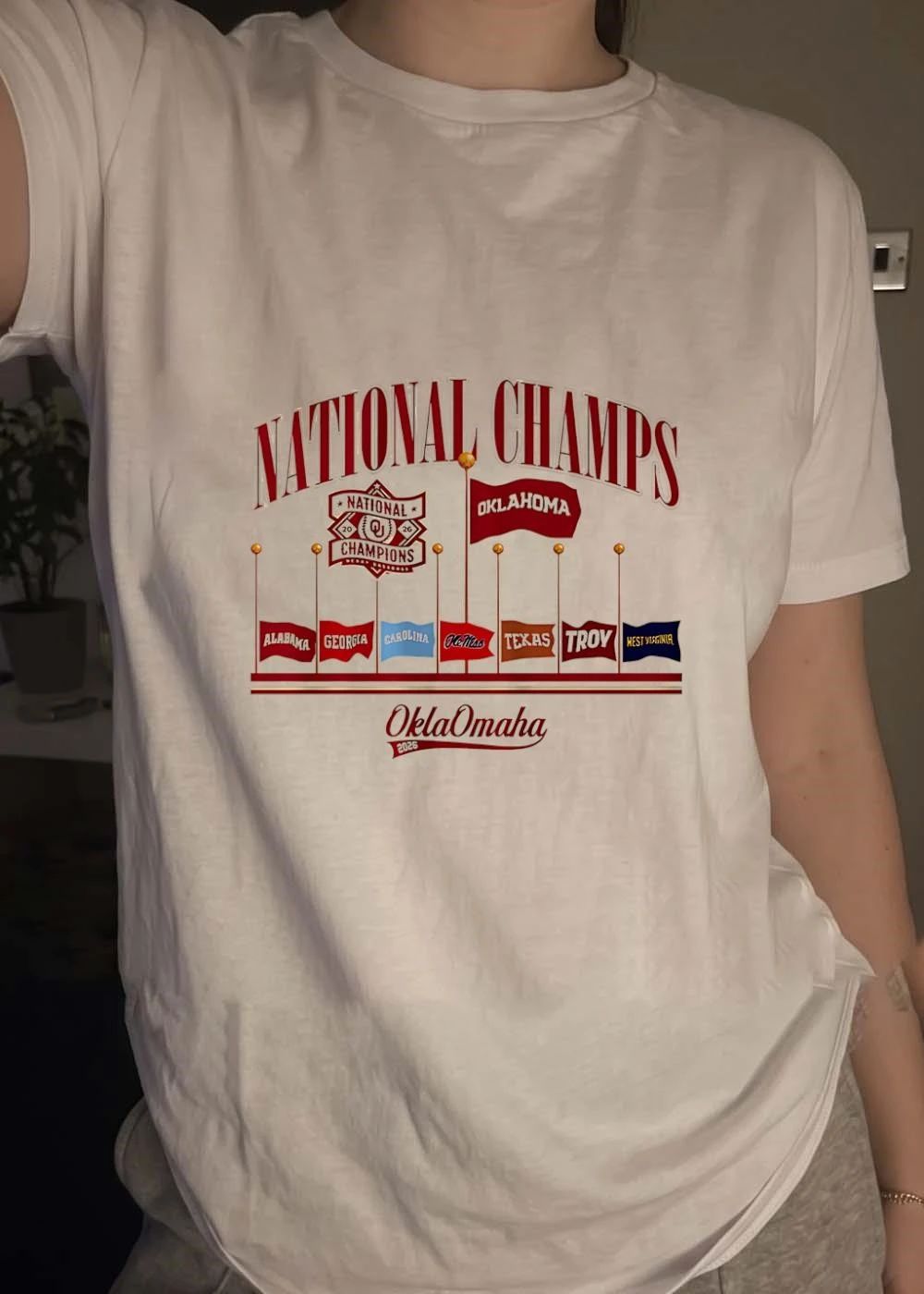 OklaOmaha 2026 National Champs Oklahoma Alabama Georgia Carolina Ole Miss Texas Troy West Virginia shirt