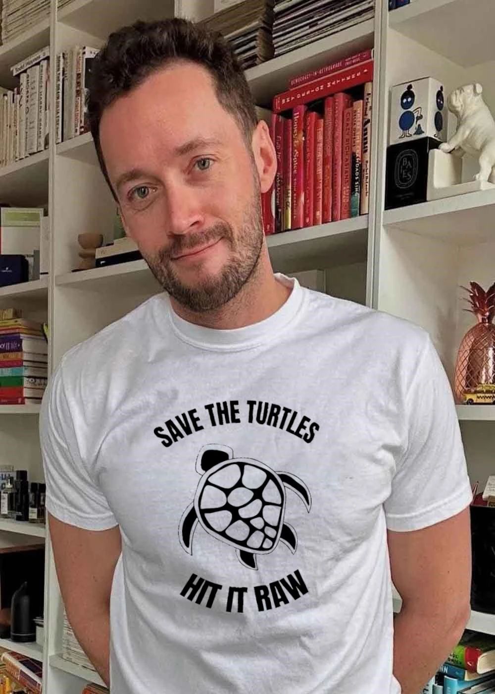 Save the Turtles Hit it Raw Turtle shirt