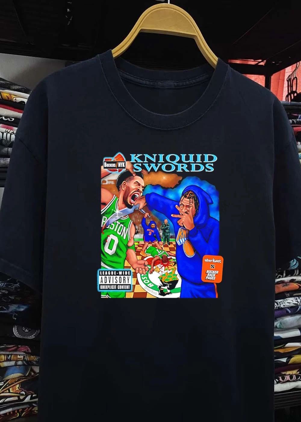 Kniquid Swords League Wide Advisory Knicks T-Shirt