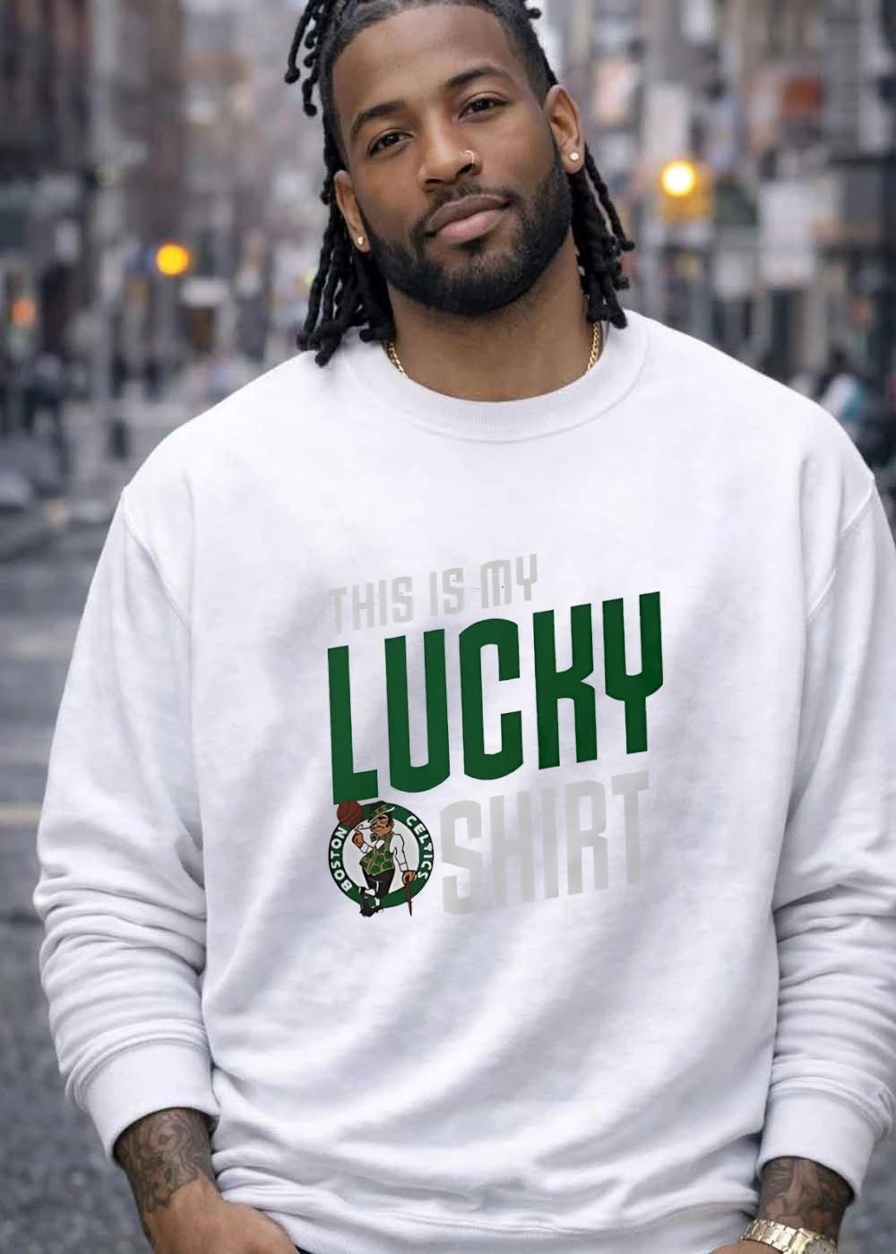 Boston Celtics Apparel This Is My Lucky Shirt
