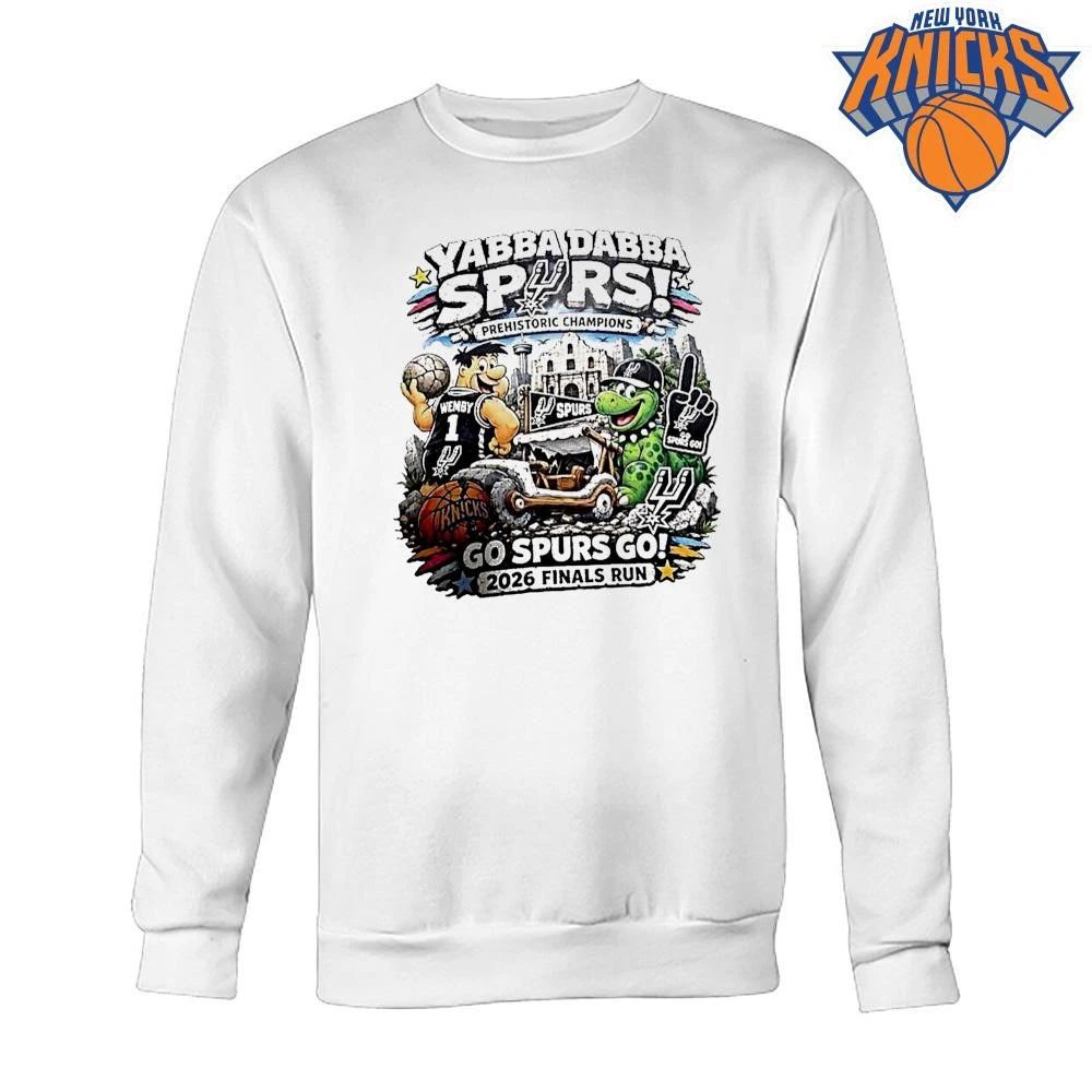 Victor Wembanyama San Antonio Spurs Yabba Dabba Spurs Prehistoric Champions Cartoon Shirt