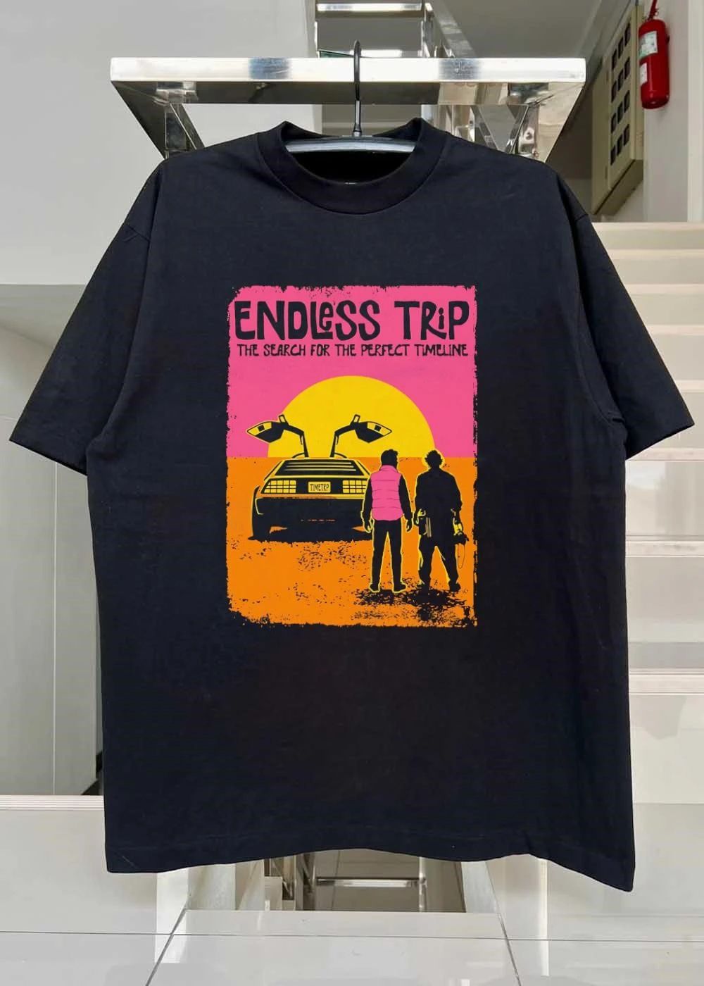 Endless Trip The Search for the Perfect Timeline Time Machine T-Shirt