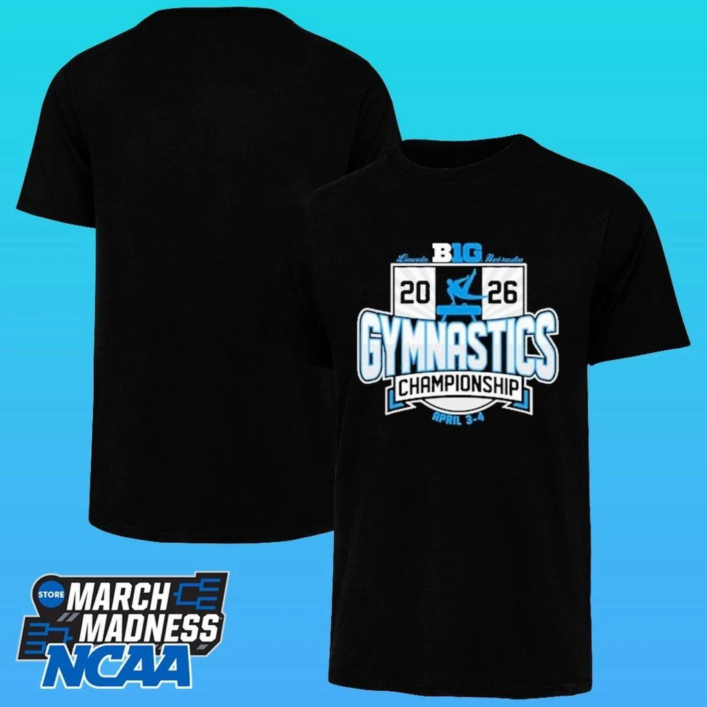 Big Ten Black 2026 Big Ten Men’s Gymnastics Championships Shirt