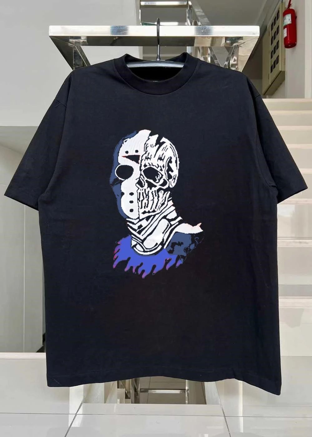 Jason Voorhees Skull Half Mask Hockey Fandom Horror Movie shirt