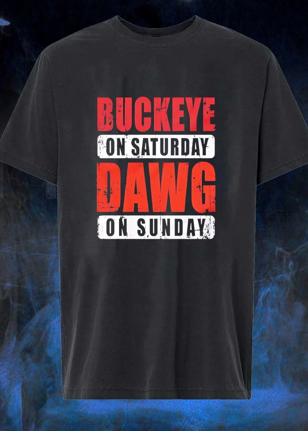 Buckeye on Saturday Dawg on Sunday Football shirt