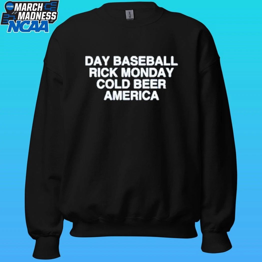 Day Baseball Rick Monday Cold Beer America Shirt