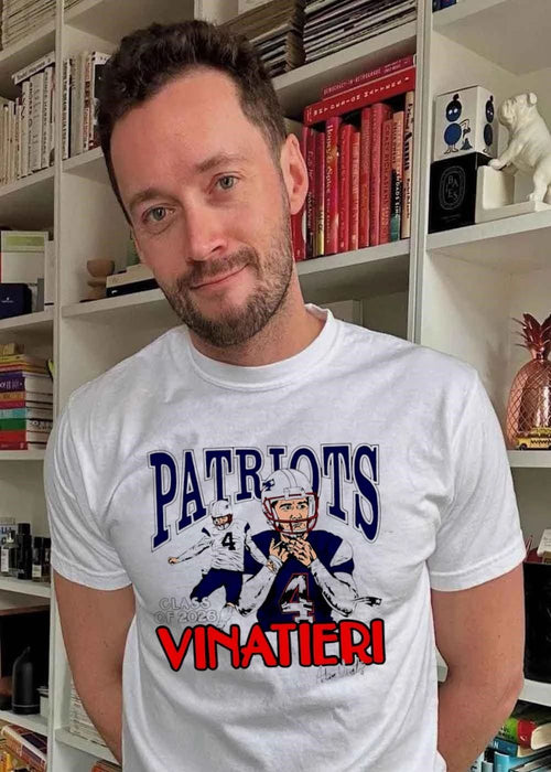 Adam Vinatieri 4 Signature Kicking Hall of Fame Class of 2026 Patriots T-Shirt